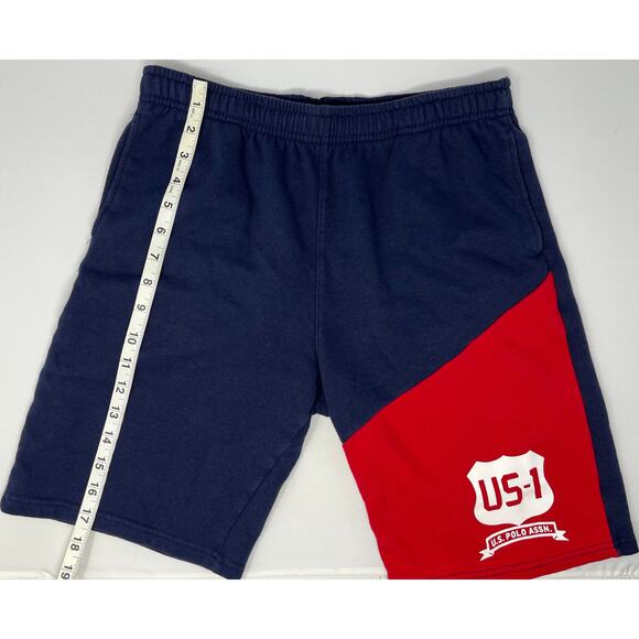 U. S. Polo Association Men's Sweat Shorts size XXL (18) Pre-Owned with pockets - Picture 6 of 8